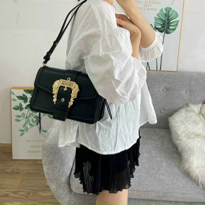 TÚI XÁCH XUẤT DƯ VERSACE JEANS COUTURE SHOULDER BAG SYNTHETIC BLACKBAG