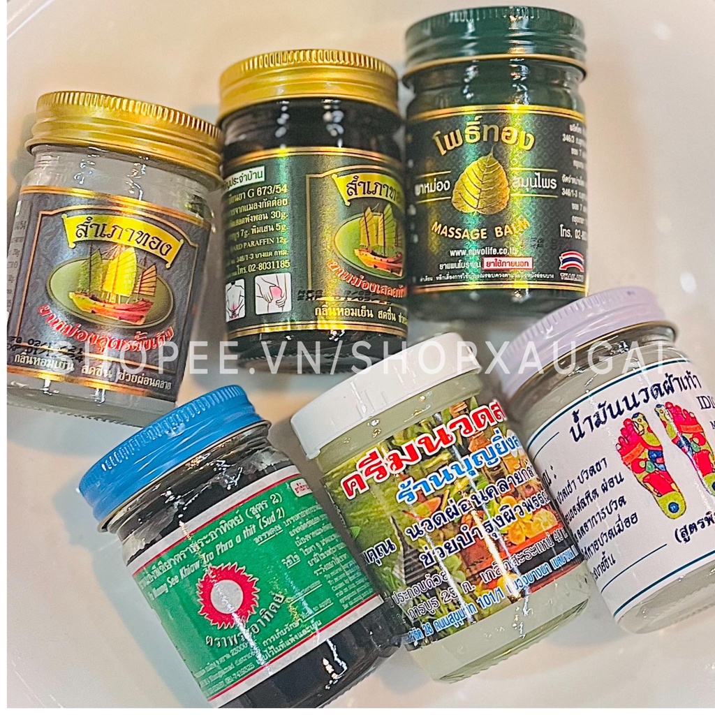 Dầu Cù Là Xoa Bóp Thái Lan Các Loại 50g