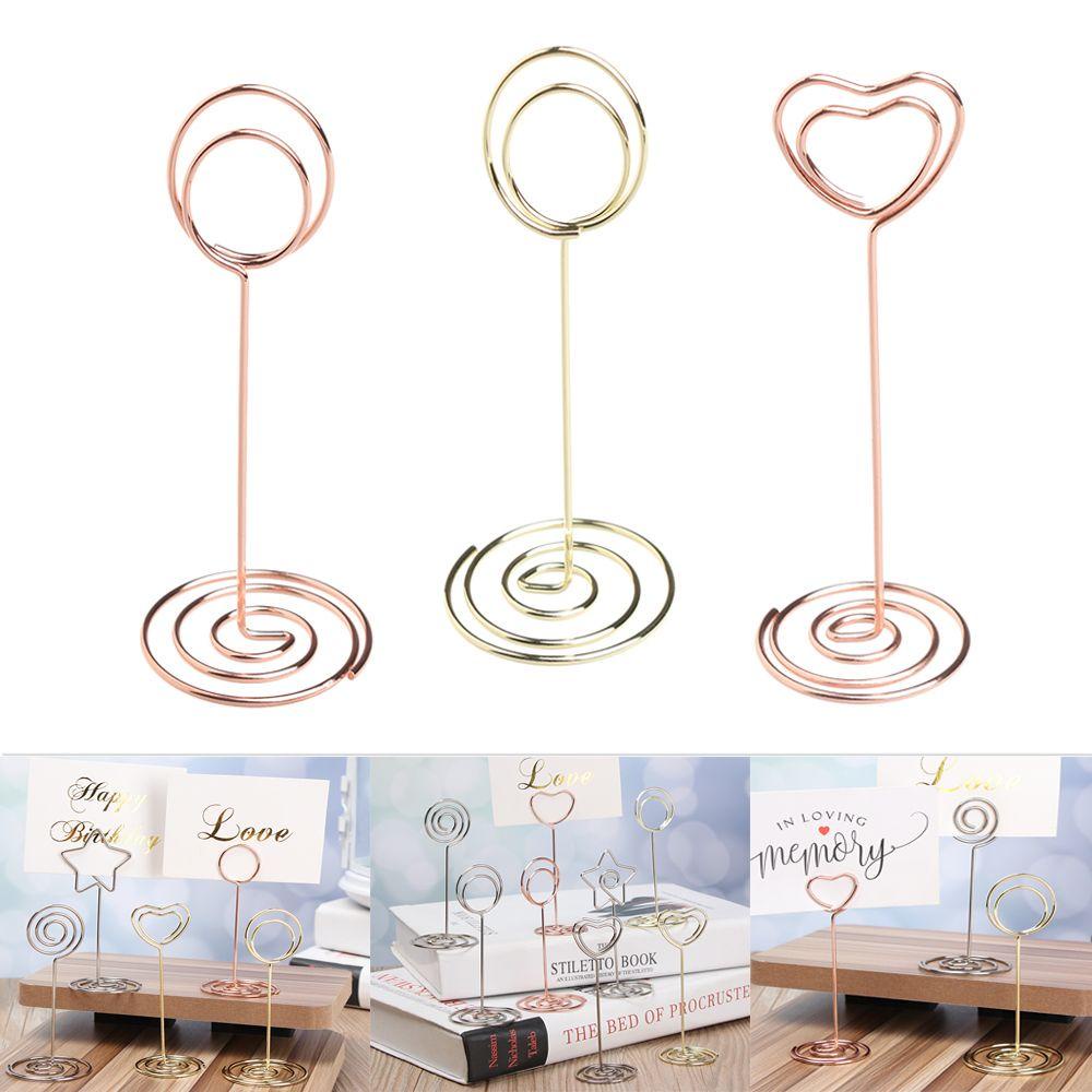 Set 1 / 5 Kẹp Ảnh Bằng Giấy Màu Vàng Hồng Lãng Mạn Dành Cho Trang Trí Tiệc Cưới