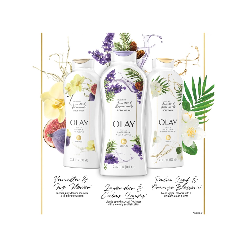 Sữa tắm trắng da, giảm thâm Olay Retinol B3 530ml Hàng Mỹ chính hãng