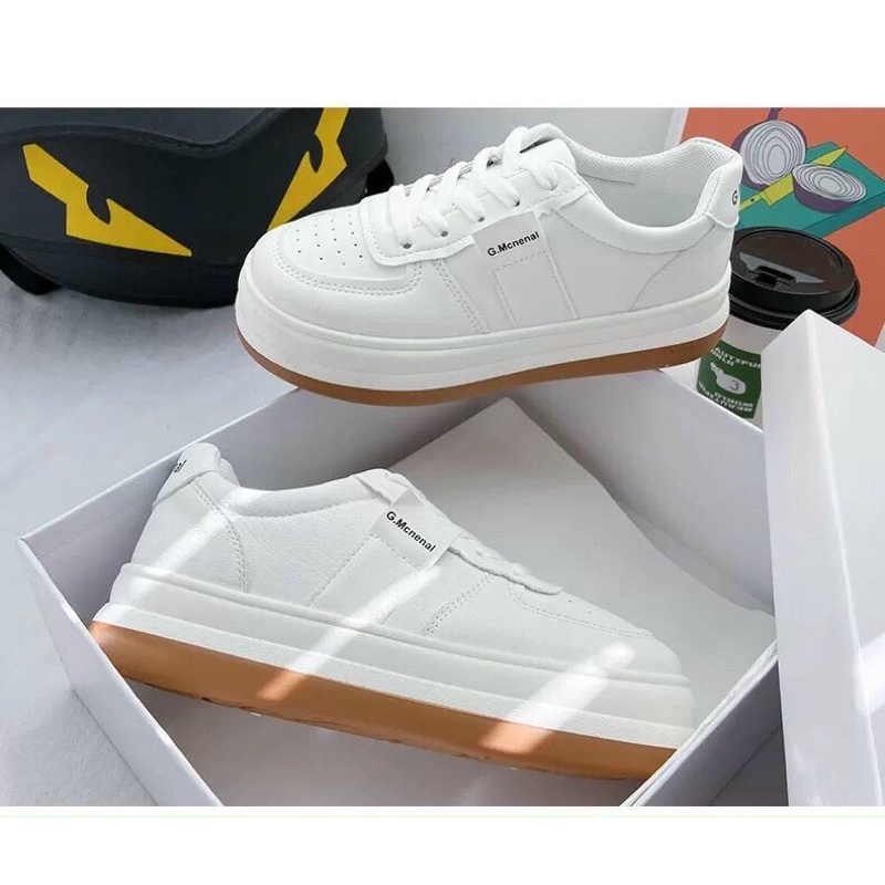 ( ảnh thật ) giày thể thao sneaker nữ khoá dây mẫu mới cực đẹp