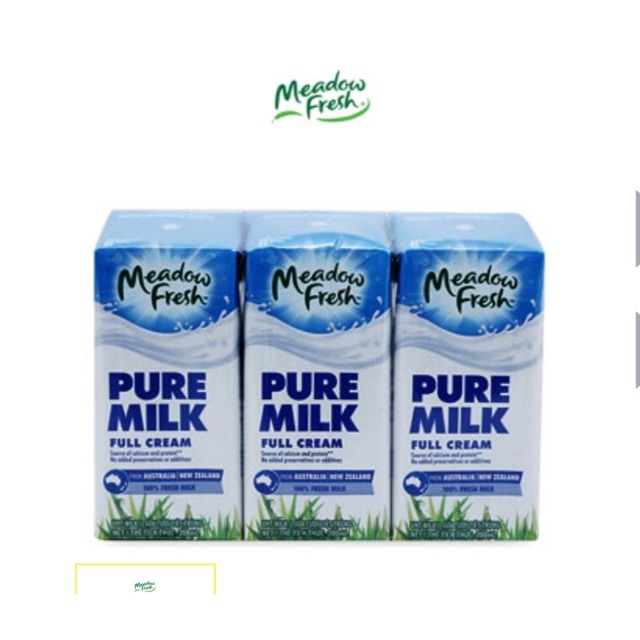 Thùng 24 hộp sữa Tươi Meadew Fresh Nguyên kem 200ml date 7/2021