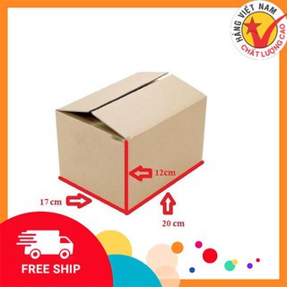 Hộp Carton Kích thước 20x17x12cm 💖 FREESHIP️ 💖 Hộp Carton Đóng Hàng Giá Rẻ