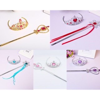 Set vương miện và đũa phép thuật công chúa cho bé đủ màu