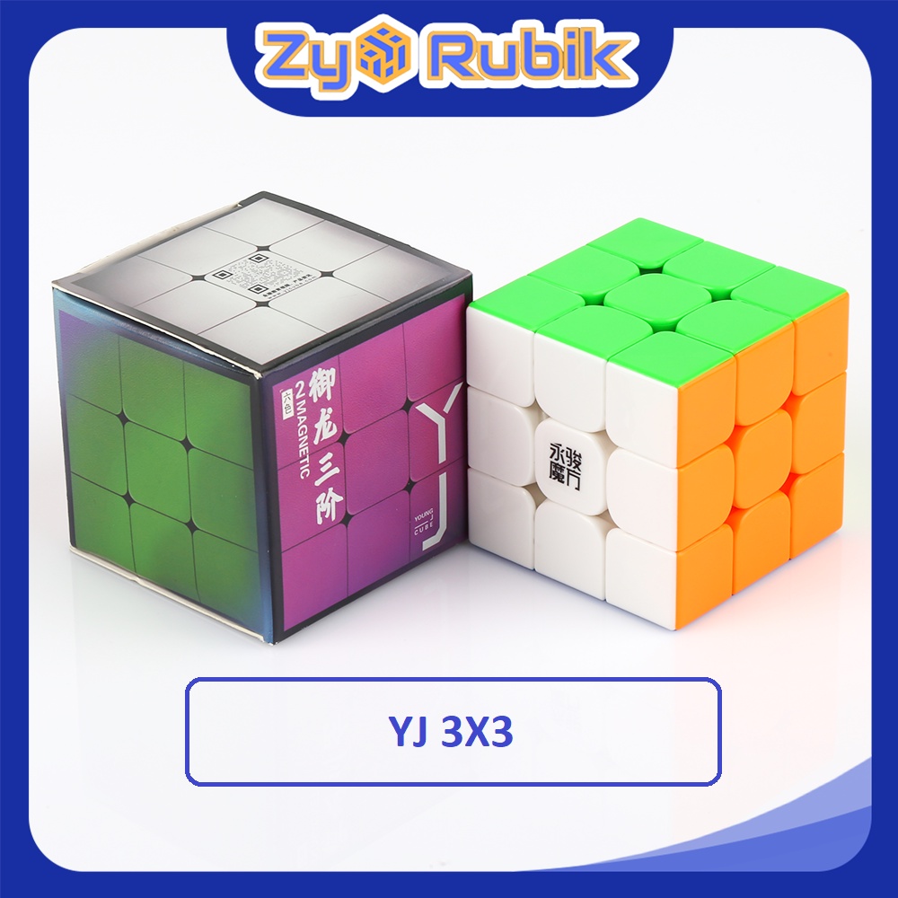 Rubik 3x3 YJ YuLong V2 M Stickerless ( Có Nam Châm ) - Đồ Chơi Rubik 3 Tầng YJ V2M - ZyO Rubik