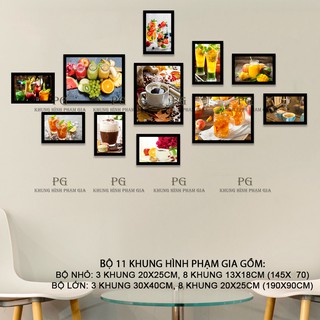 [Kèm Ảnh] Tranh Treo Tường Nước Ép, Cafe Trang Trí Quán Đẹp Hiện Đại - Khung Hình Phạm Gia PGC273
