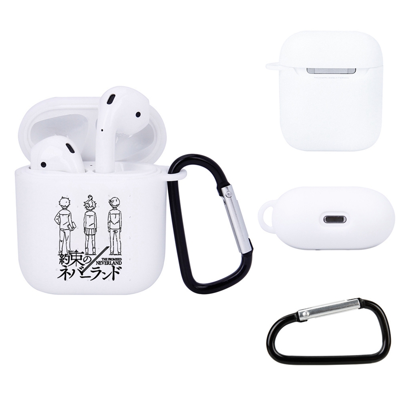 Vỏ Bảo Vệ Hộp Sạc Tai Nghe Airpods 2 Hình The Promised Neverland Độc Đáo Ốp