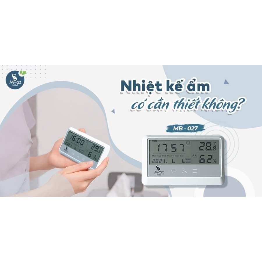 Nhiệt kế đo nhiệt độ ẩm phòng moabebe Mb027