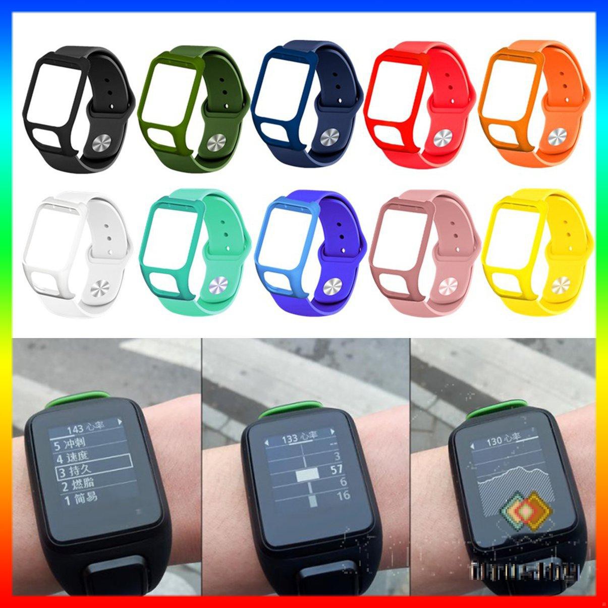 1 Dây Đeo Đồng Hồ Bằng Silicone Cho Tomtom Runner3 / 2 And Tomtom Adventurer Watch