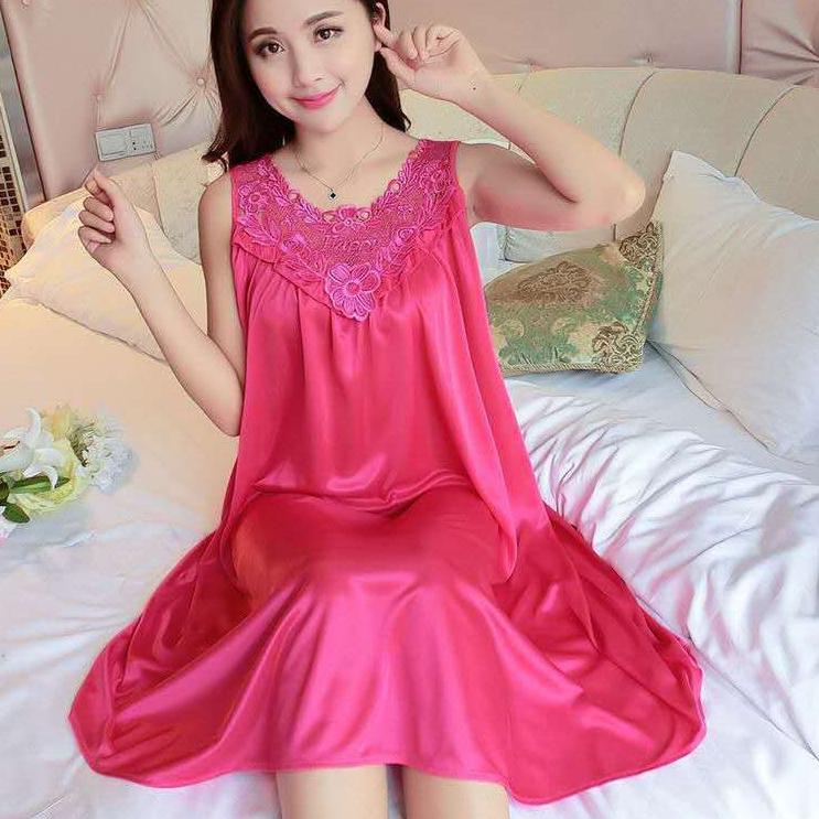 Giảm Giá Ban Đầu ♛Chớp Mắt♛ Đầm Satin Hoa Nhập Khẩu Hàn Quốc Mới Nhất 1170 SFD-72