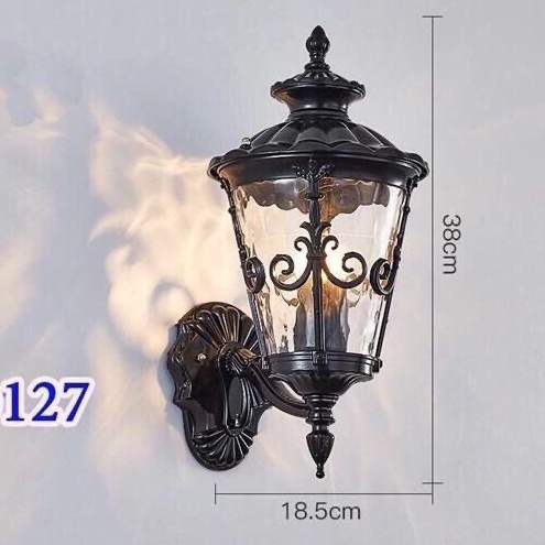 Đèn gắn tường ngoài trời MOVAX 0127 DGT16 tặng kèm bóng LED trang trí hành lang, cột cổng, ban công hiện đại