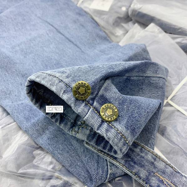 Quần Baggy Nữ Jean Hack Dáng KHA-001 | Quần Baggy Jean Cạp Cao | Vải Jean Wash Xịn | Hàng Đẹp | Ginny