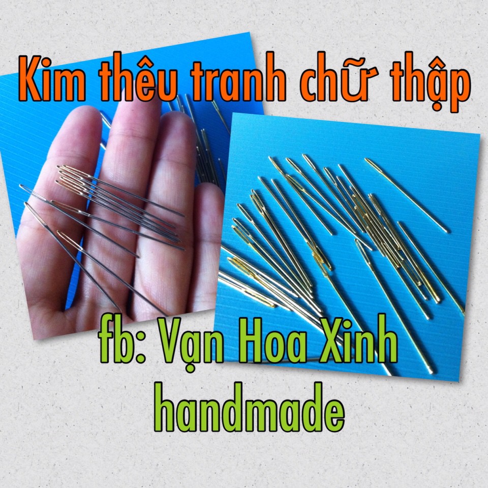 1 cây kim thêu tranh chữ thập đít vàng (lỗ kim 7mm)