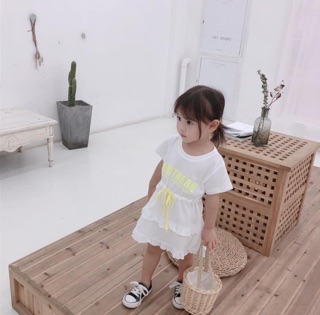 Váy cotton cột eo BG
