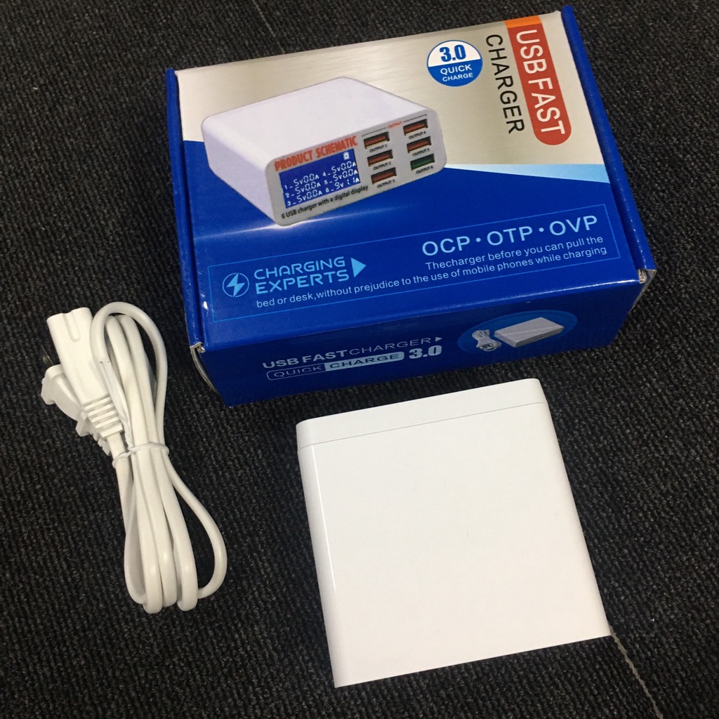 Sạc thông minh USB FAST 6 cổng