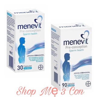 Viên uống Menevit Úc hộp 30v/90v date mới