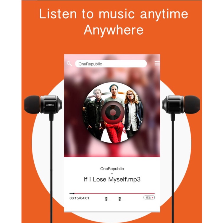 ⚡Flash Sale⚡Tai nghe nhét tai earphone Super Bass Moxom MH06 nghe nhạc EDM Remix chơi Faming esport jack 3.5mm