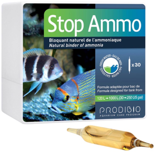 STOP AMMO - Dung Dịch Khử Độc Nước| Trung Hoà Amoniac - Dưỡng Cá (1 ống)