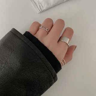 Set 3 Chiếc Nhẫn Bạc Cá Tính Dành Cho Nữ