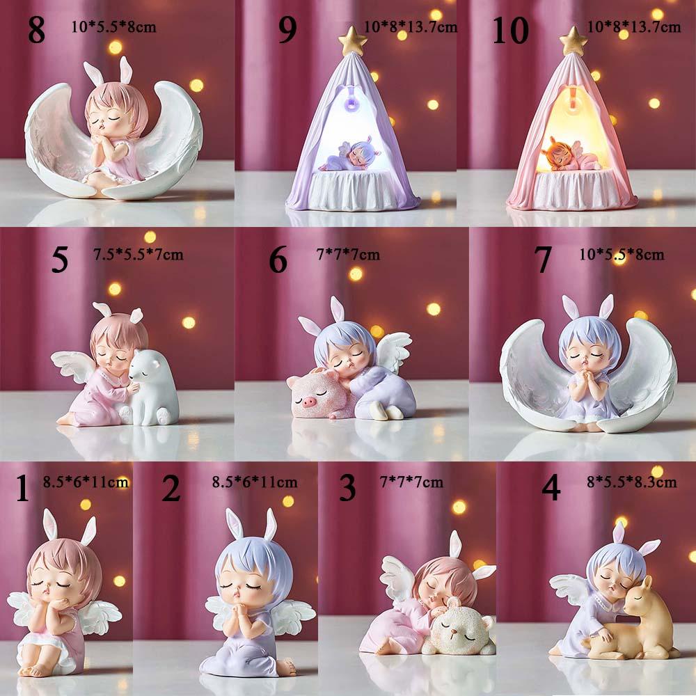 HARRIETT Mô Hình Thiên Thần Bằng Nhựa Resin Dễ Thương Hiện Đại Phong Cách Bắc Âu Trang Trí Sân Vườn