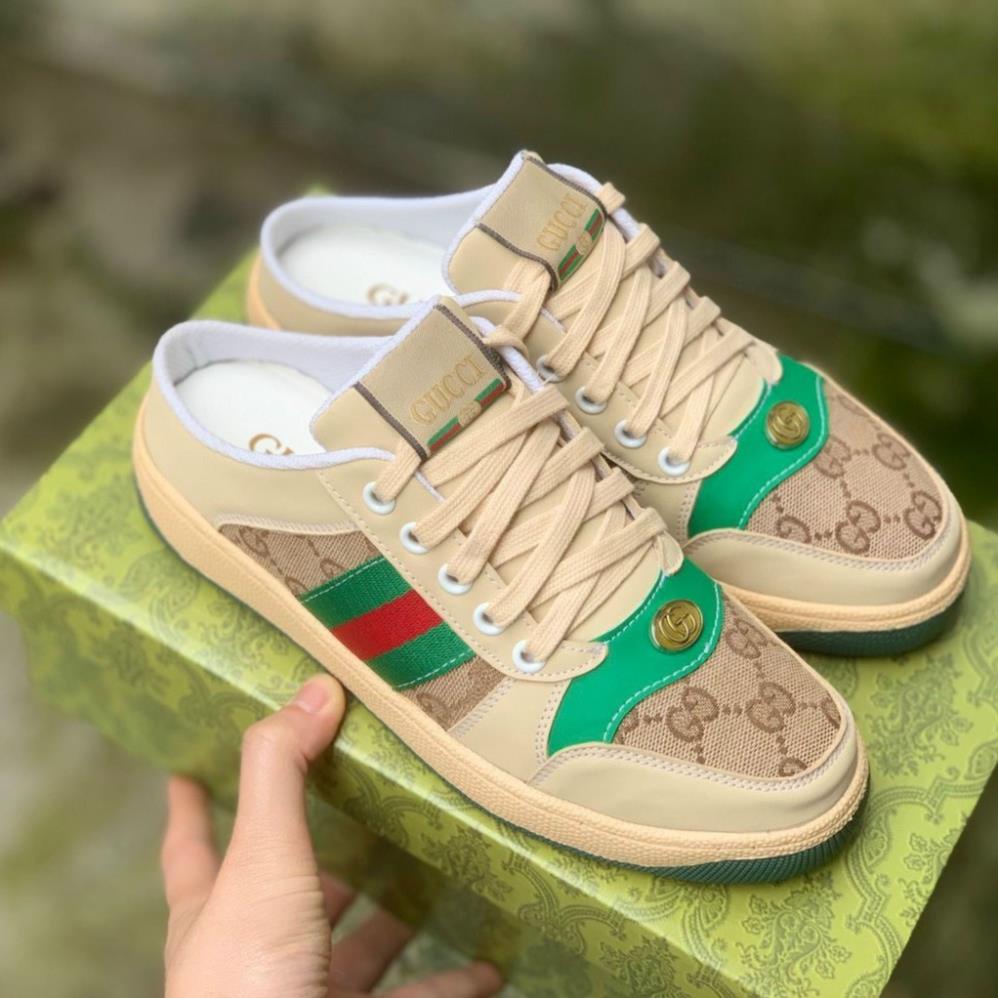 Giày sục thể thao nữ gucci sơn tùng XOÀI SNEAKER, giày sục nữ gg sơn tùng, hải tú hàng cao cấp full size 36-39