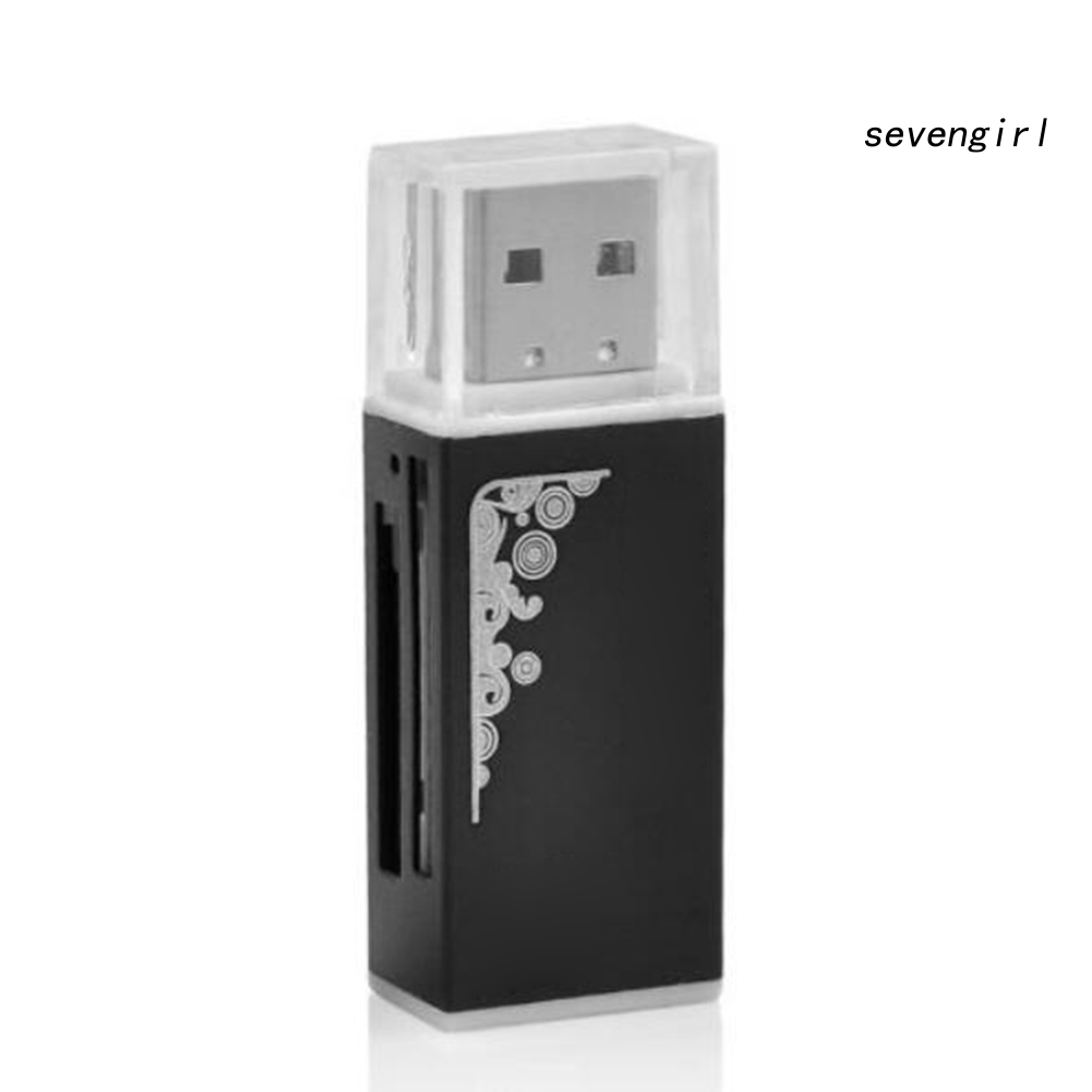 Đầu Đọc Thẻ Nhớ Usb 2.0 Cho Ms Pro Duo Sdhc Tf / M2 / Mmc All In 1 Micro Sd