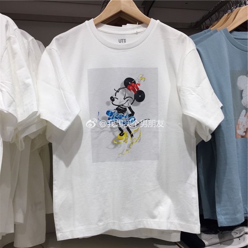 Áo Thun Tay Ngắn In Hình Chuột Mickey Disney Thời Trang Xuân Hè Cho Nữ