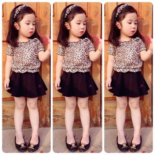 Set váy kèm băng đô 1-5t