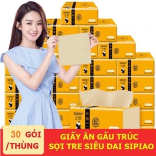 Giấy ăn gấu trúc sipao thùng 30 gói