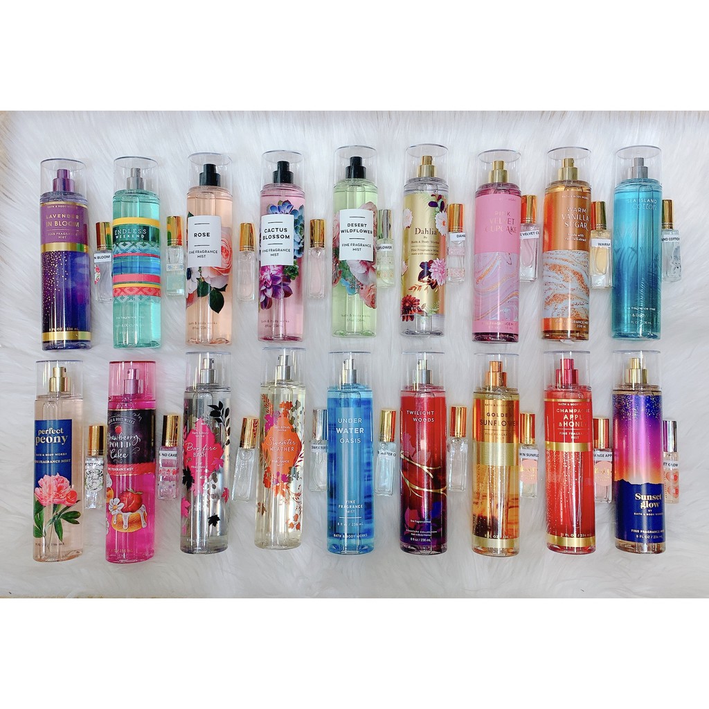 XỊT THƠM TOÀN THÂN BATH & BODY WORKS NHIỀU MÙI [𝙇𝙞𝙣𝙝 𝙑𝙮̃ 𝘼𝙪𝙩𝙝𝙚𝙣𝙩𝙞𝙘]