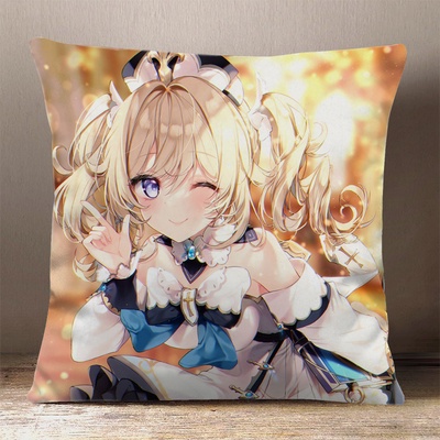 (nhiều mẫu) Gối IN HÌNH Barbara Genshin Impact game chibi gồm cả vỏ và ruột êm ái chất đẹp