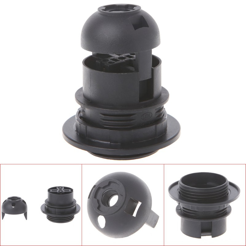 Giá Đỡ Bóng Đèn E27 Màu Trắng / Đen Gắn Trần Nhà