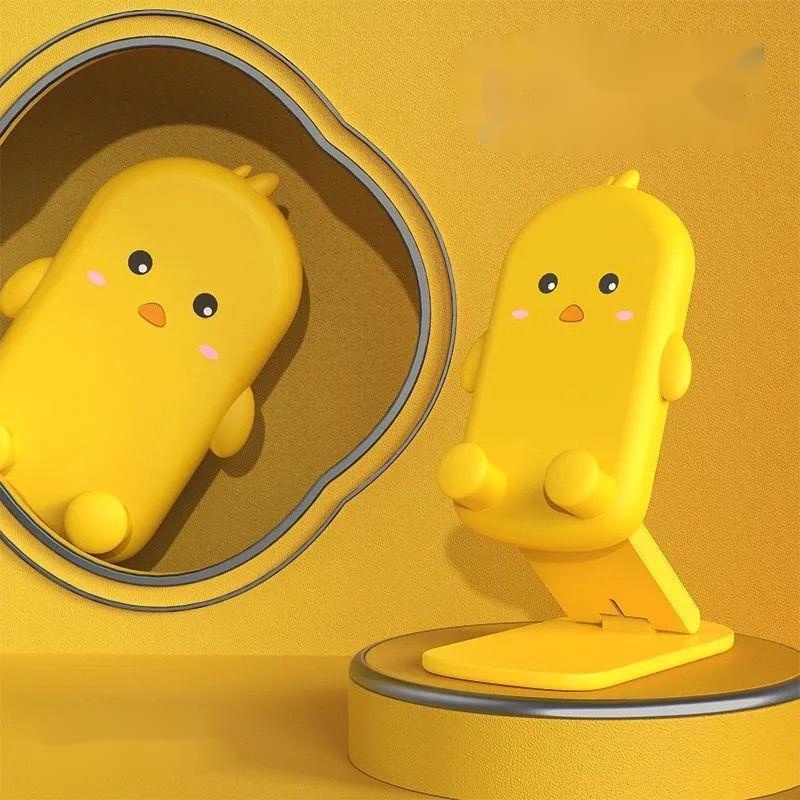 Giá Đỡ Điện Thoại Gấu Hoạt Hình 3D Dạng Gập Để Bàn Nhỏ Gọn