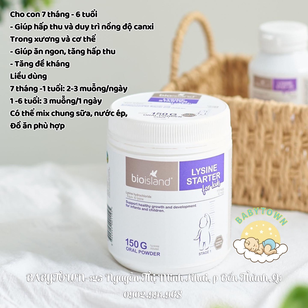 [CHÍNH HÃNG][ÚC] BỘT LYSINE STARTER CHO BÉ TĂNG TRƯỞNG CHIỀU CAO VƯỢT TRỘI