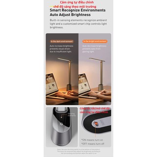 Đèn đọc sách để bàn dạng gập Baseus DGZG-02 (Smart Light)