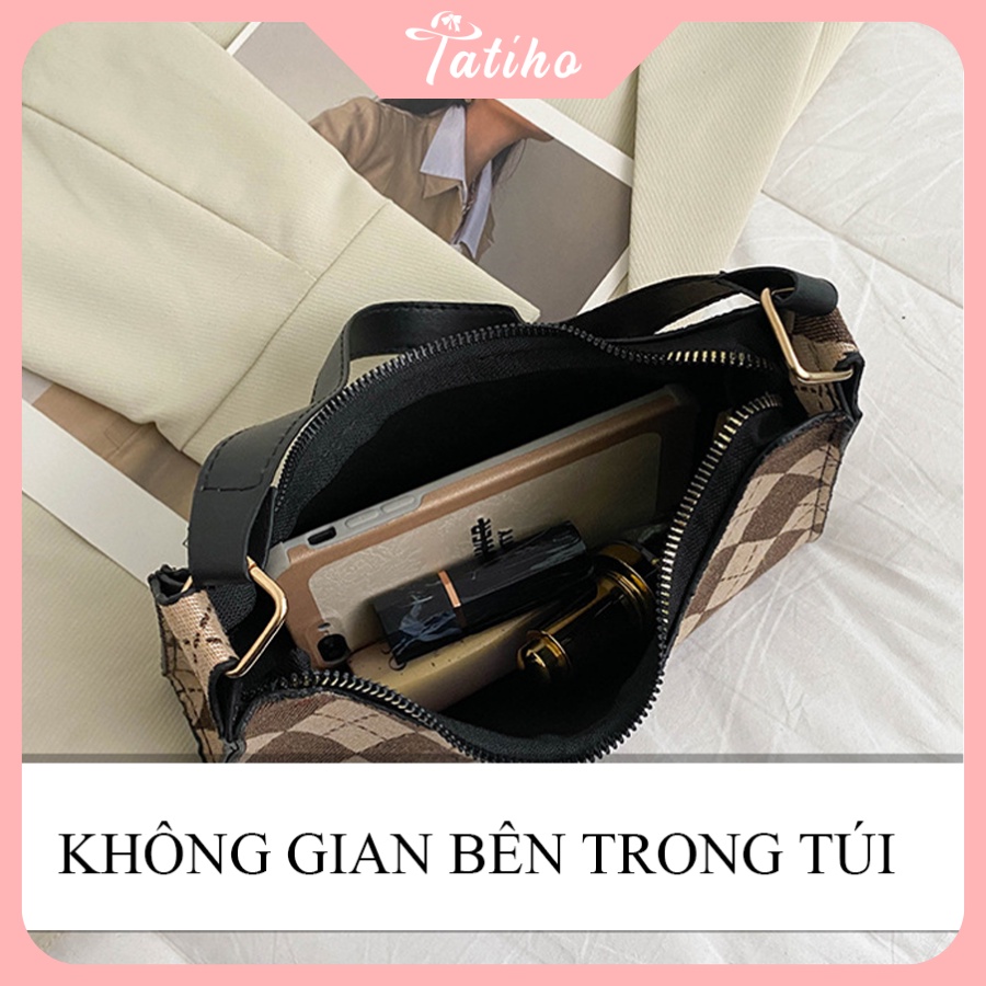 [HÀNG XỊN, GIÁ TỐT] Túi Đeo Vai ( Túi Kẹp Nách) Họa Tiết Hình Thoi thời trang Cao Cấp HotTrend - Tatiho - Mã TUI52