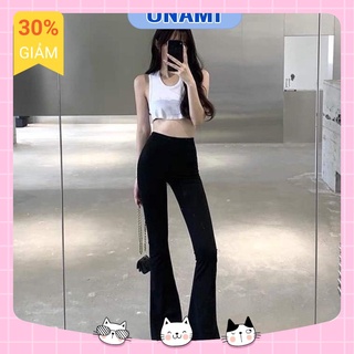 Quần Ống Loe Nữ Cạp Cao Dáng Dài, Quần Legging Nữ Ôm Ống Loe Nên From Xinh Tôn Dáng - QN004