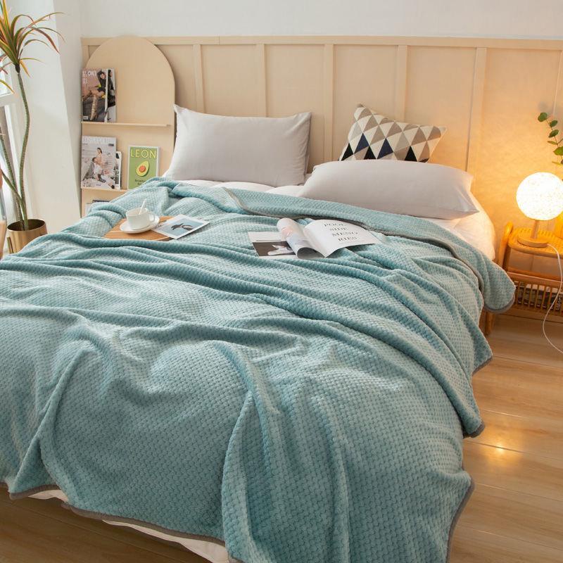 Vỏ Chăn Nhỏ Bằng Vải Lông Cừu In Hình Quả Dứa Thoải Mái