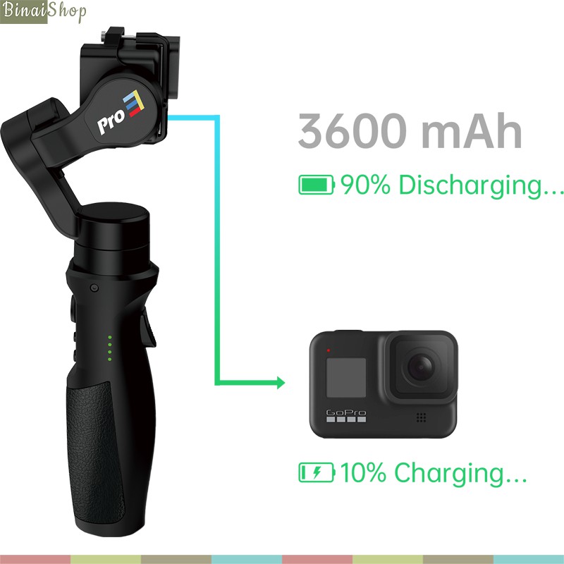 [Mã 159ELSALE hoàn 7% đơn 300K] Hohem ISteady Pro 3 - Gimbal Cho GoPro Hero, Camera Action