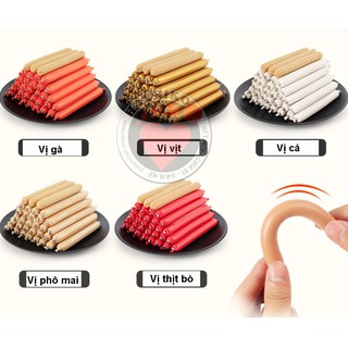 Xúc xích taotaopet cho chó mèo - các vị bò, gà, cá