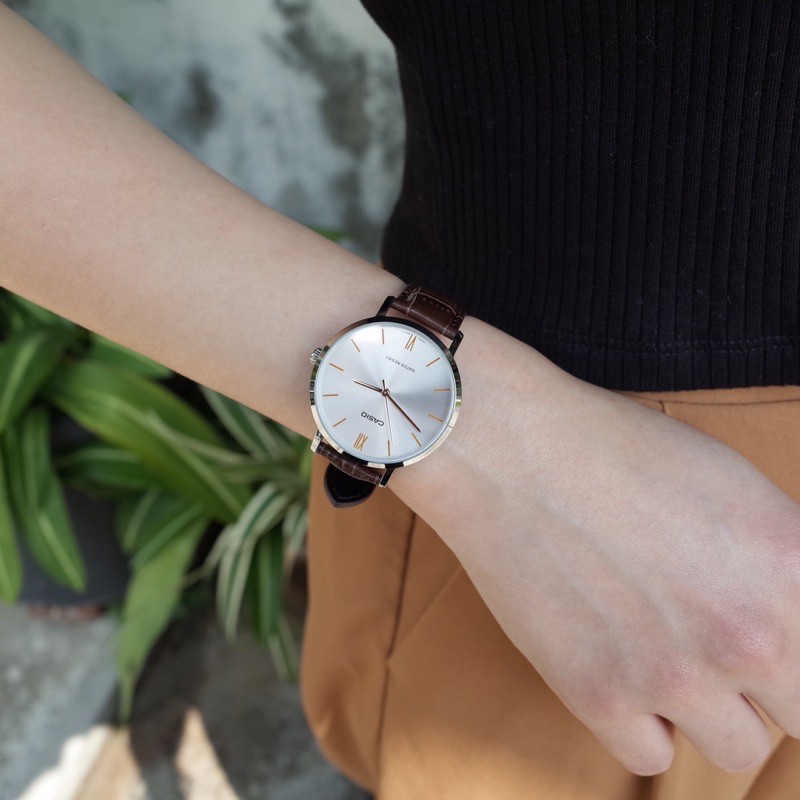 Đồng hồ nam dây da Casio Anh Khuê MTP-VT01L-7B2UDF