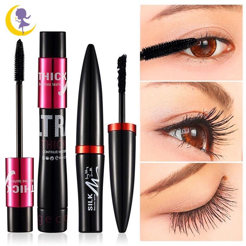 Mascara Sợi Tơ 4D Màu Đen Nối Dài Lông Mi Kháng Nước