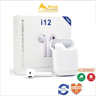 Tai Nghe bluetooth không dây i12 TWS casealpha