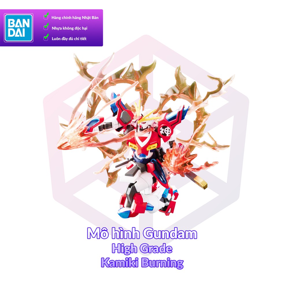 Mô hình Gundam Bandai HG 043 Kamiki Burning Gundam 1/144 Build Fighters Try