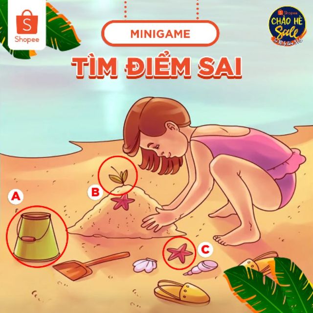 - Tìm điểm sai nhận quà
