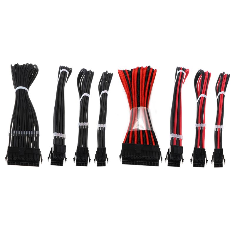 Dây Cáp Nguồn Mở Rộng 18AWG ATX 24P + EPS 8-P + PCI-E8-P + PCI-E6-P Chất Lượng Cao