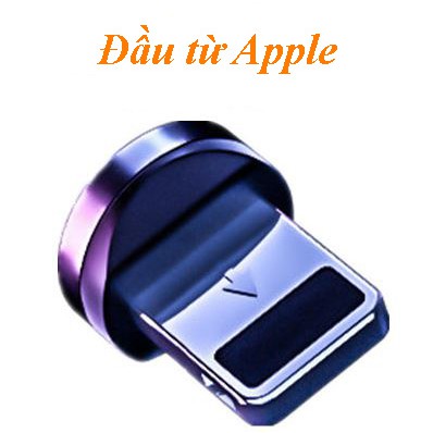 Bộ Cáp sạc từ hút nam châm 3 đầu IP| micro USB | Type C xoay 360 độ dây dù,có LED cao cấp