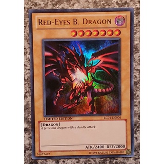 Bài Yugioh OCG - Red Eyes Black Dragon LC01 (Ultra Rare/ Secret Rare) # Rồng Đen Mắt Đỏ