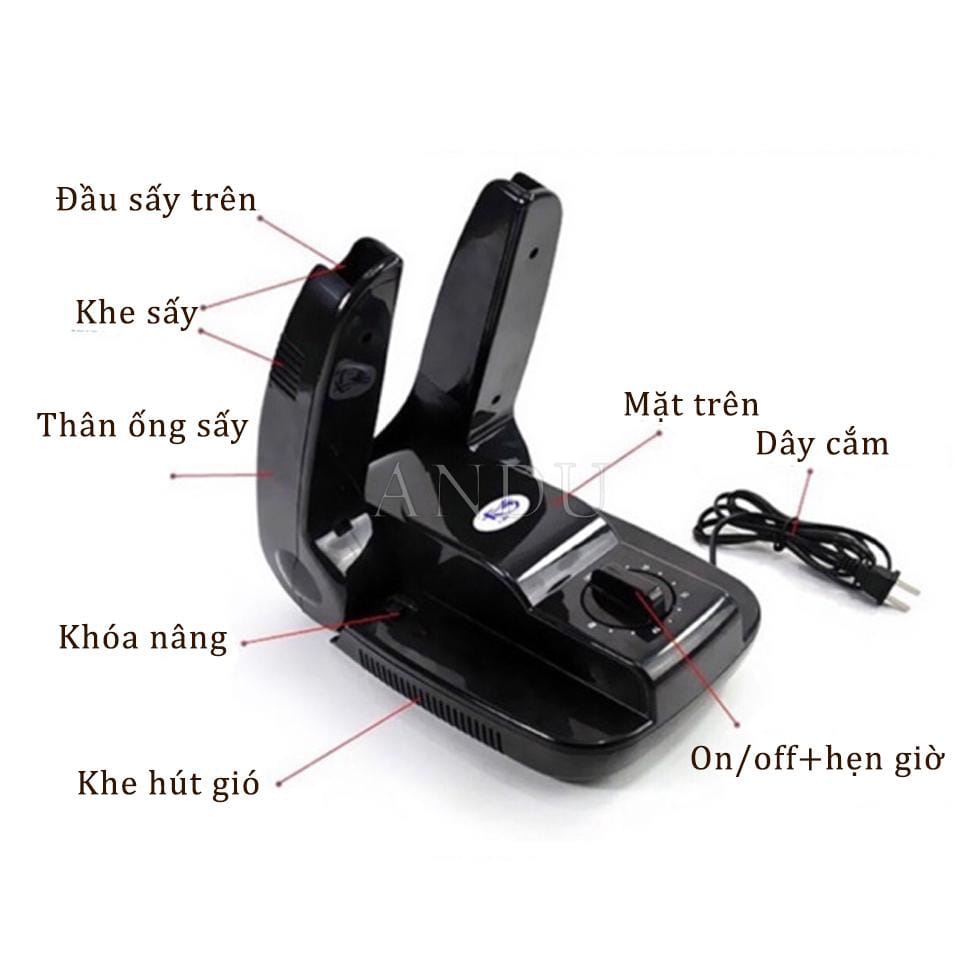 Máy Sấy Giày, Sấy Siêu Nhanh, Loại Bỏ Mùi Hôi Và Vi Khuẩn, Kiểu Dáng Nhỏ Gọn, Dễ Sử Dụng