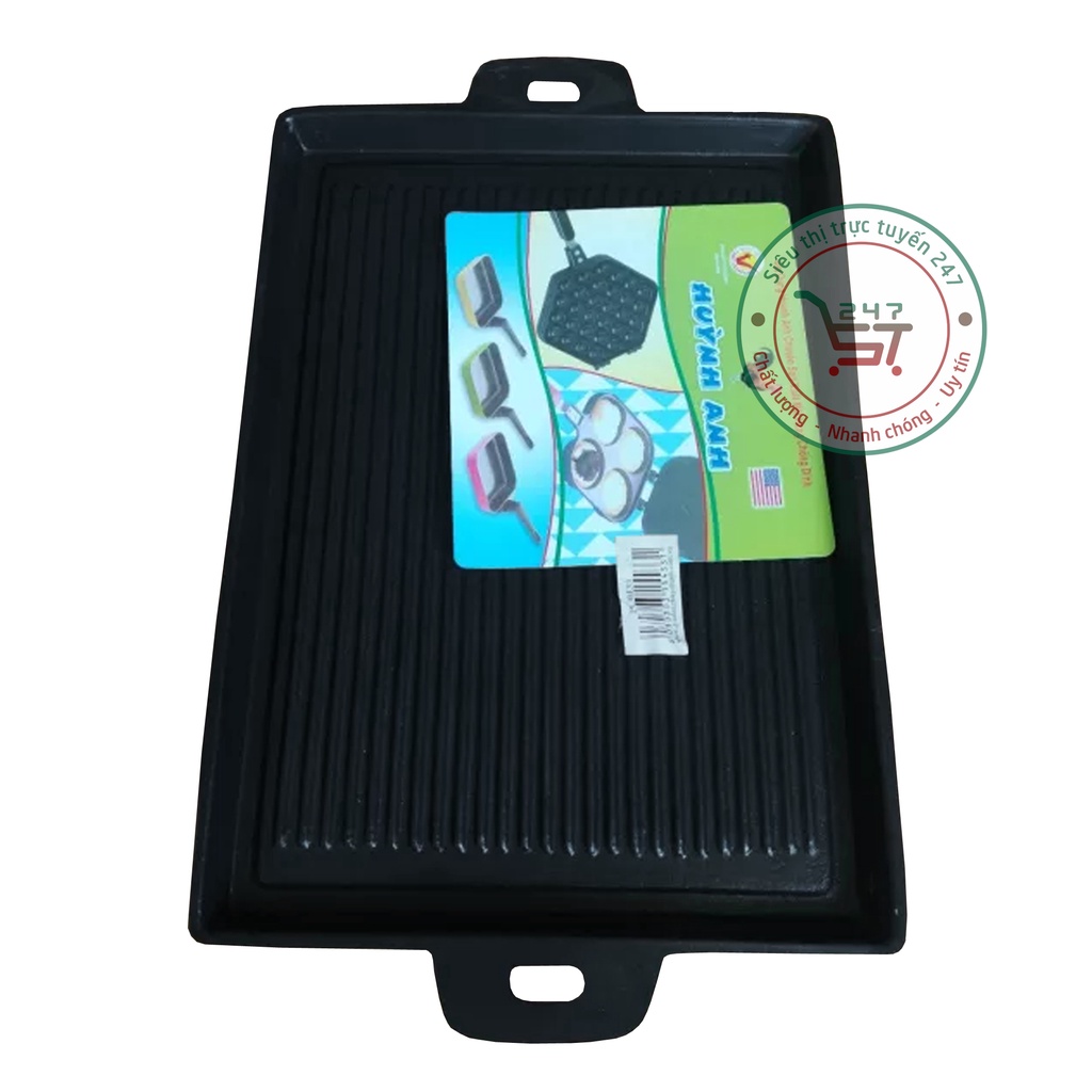 Chảo nướng hình chữ nhật chống dính 31x28 cm đa dụng Chảo nướng thịt phong cách Hàn Quốc giá tốt